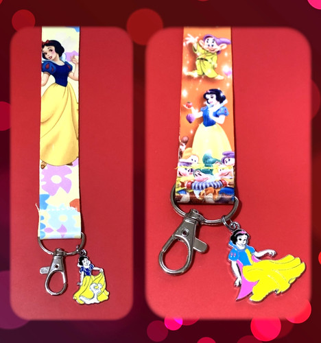 Snow white lanyard with - snow,