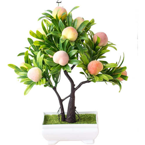 Artificial peach tree bonsai - peach,