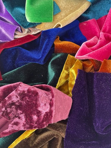 Velvet craft swatches patches - velvet,