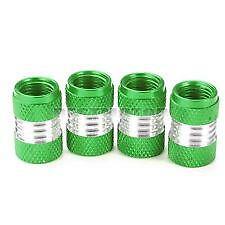 Metallic GREEN Metal Steel Dust Valve Wheel Tyre Caps (DC5) fits Classic (F)