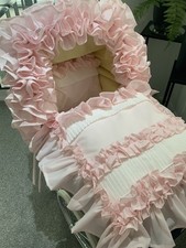 LUXURY SILVER CROSS COACHBUILT DOLLS PRAM SET (PRAM NOT INCLUDED)