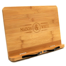 Bamboo Recipe Book Stand