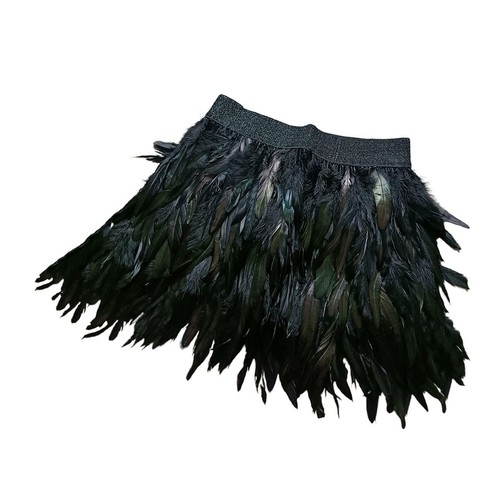 Ostrich feather skirt - skirt, faux