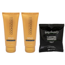 Brazilian Keratin Hair Treatment, Cocochoco Gold, Blow Dry Straightening Kit 