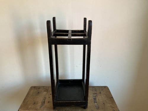 Antique wood umbrella - antique, stand