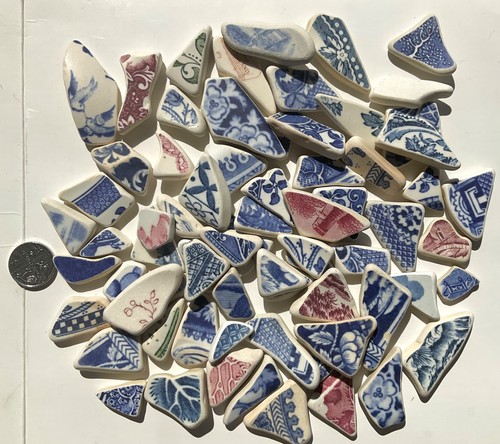 Sea glass style pottery - sea,