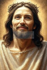 JESUS CHRIST OF NAZERATH CROWN OF THORNS AI 4X6 PHOTO POSTCARD