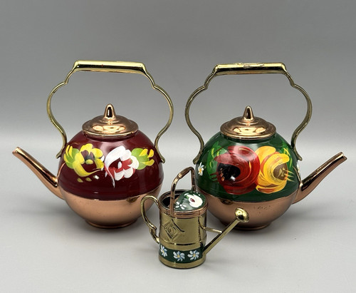Vintage miniature hand painted - hand,