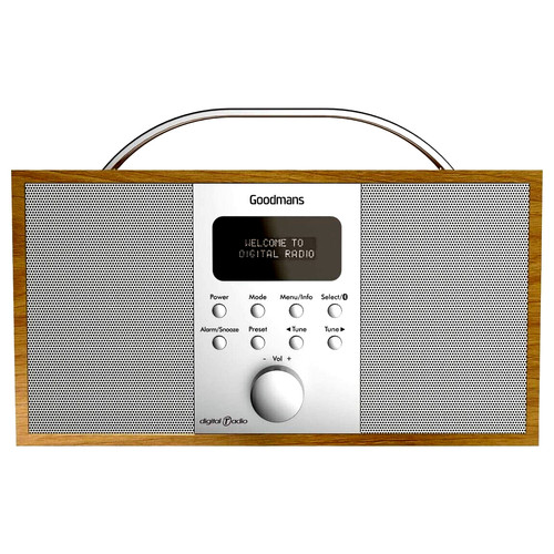 Goodmans wooden retro dab fm - retro,