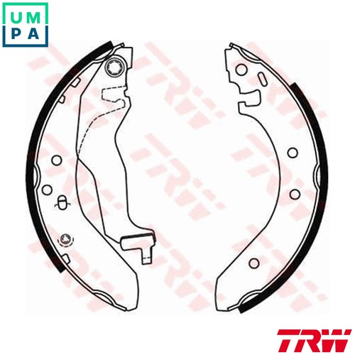 Brake shoe set gs6246 - gs6246, for