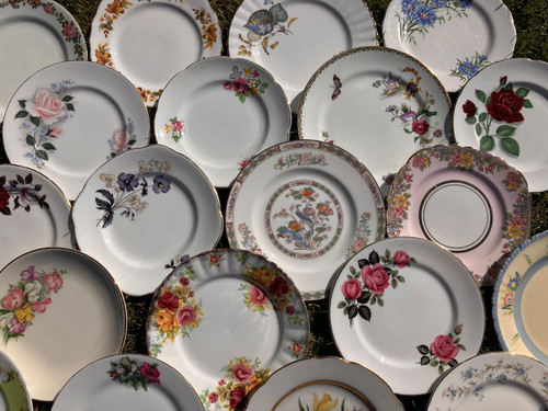 Pretty mismatched vintage - pretty,