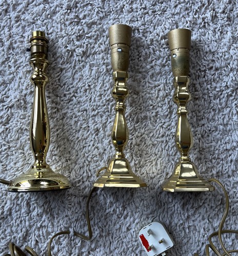 Vintage bhs lamp base - x3,