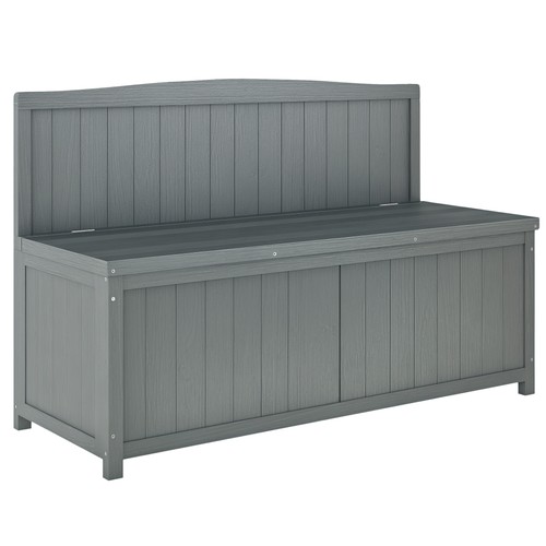 Outsunny wood storage bench - outsunny,