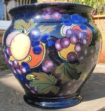 Royal Stanley Ware Jacobean jardinière 205mm high (No chips, cracked or crazing)