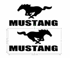 2 Ford Mustang Left/Right V8 Stickers, Shelby PONY CAR 54x120mm each