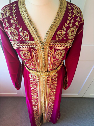 Women moroccan pink kaftan - women’s,