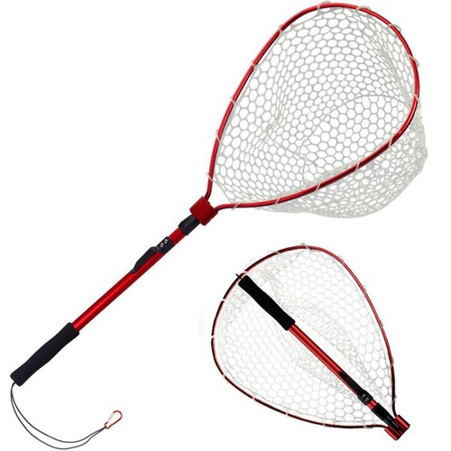 Fly fishing landing - fly, net,