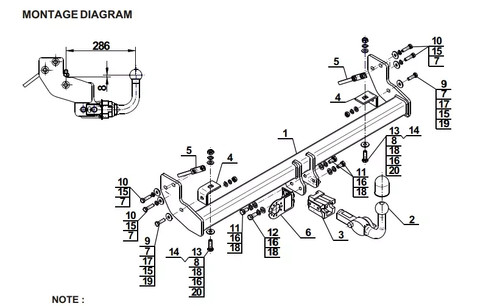 Detachable tow bar for jeep - for,