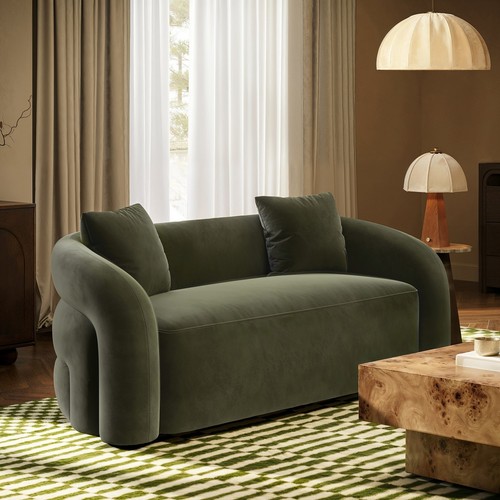 Green velvet modern - velvet,
