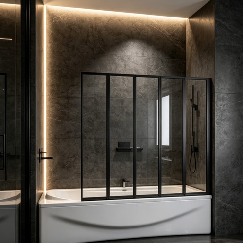 Folding bath shower - shower, screen