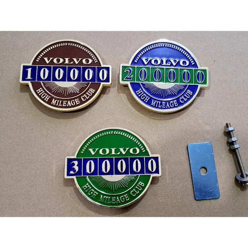 Volvo mileage grill emblem - volvo,