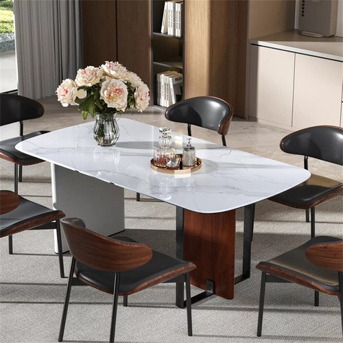 Rectangular marble dining - marble,