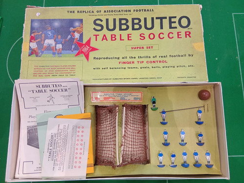 Subbuteo box set flat 1964 - box,