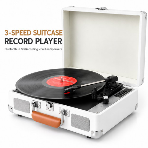 Vinyl record player bluetooth - player,