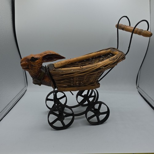 Antique doll stroller pram - stroller,
