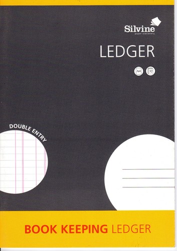 Silvine book keeping ledger - silvine,