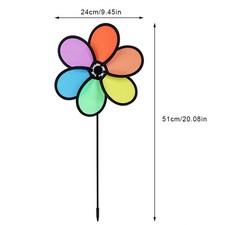 DIY Multicolor Flower Windmill
