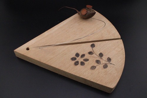 Vintage wooden cheese board - wooden,