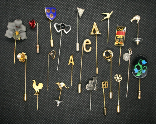 Vintage tie lapel - 21, stick