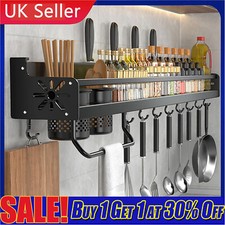 Kitchen Hanging Shelf Pot Rack Wall Mount Storage Shelf Saucepan Holder Rack NEW