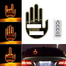 Car Parts Rear Window Light Middle Finger Gesture Light Accessories W/ Remote