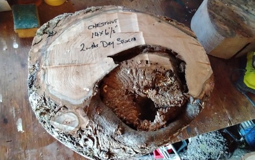 Large chestnut bowl - large,