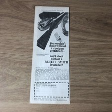 GUNS167 MAGAZINE ADVERT 12X5 BLUETT SMITH INSURANCE & WAGBI
