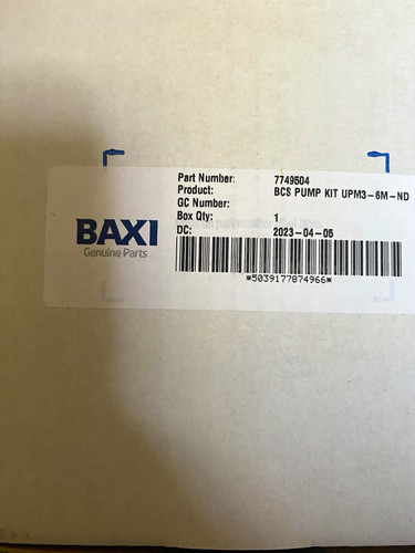 Genuine baxi circulator pump - genuine,