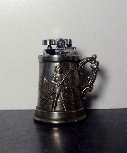 Vintage table lighter - vintage, embossed