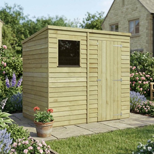 7x5 wooden garden - garden, shed