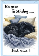 Chow Chow Black Dog Birthday