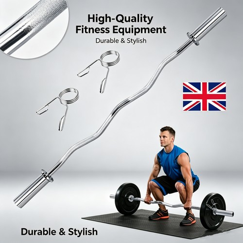 Curl bar 330lbs olympic - ez,