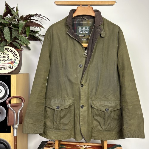 Barbour lutz wax jacket coat - jacket,
