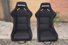 2x XL size Bride Z Black. Fibre glass back. Bucket seats racing