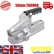 UK 50mm 2600KG Heavy Duty Trailer Hitch Cast Coupling Tow Ball Coupler RV Camper