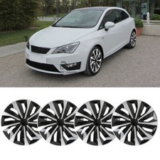 For Seat Ibiza Wheel Cover Wheel Trim Hubcaps Protectors Snap On Steel R15 Rim