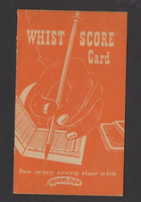 Vintage Feathery Flake Whist Score Card - Unused