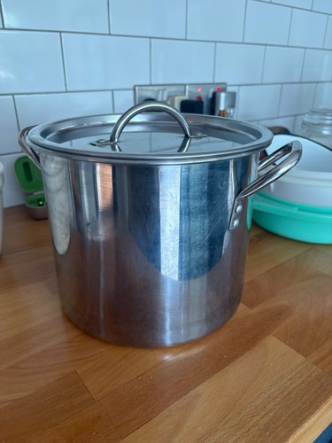 Stainless steel stockpot - steel,