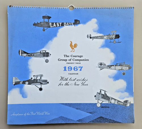 Vintage courage 1967 calendar - vintage,