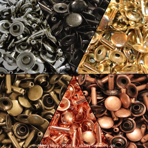 Single cap rivets 6x5 - rivets, &